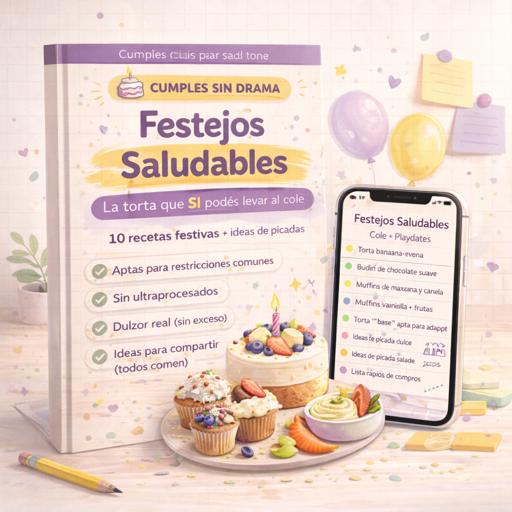 Festejos Saludables: La Torta y snacks que SÍ podes llevar al cole